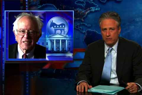 Jon Stewart announces Bernie Sanders' Candidacy